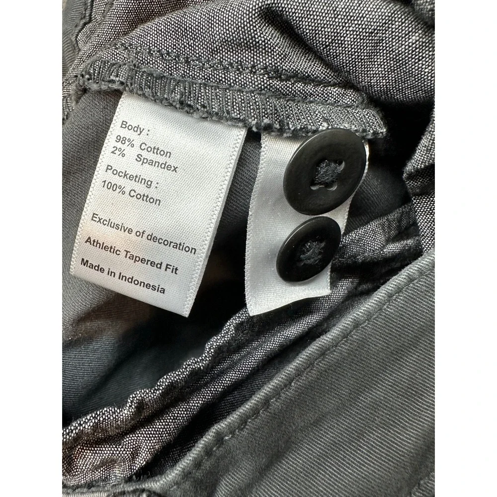 Flint and Tinder Pants Mens 32x30 Gray Athletic Tapered Fit Chino Twill